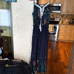 Floral Navy Maxi Dress